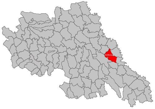Harta administrativa Comuna Holboca